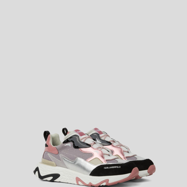 Karl Lagerfeld, Baskets Blaze Strike, Femme, Noir/Rose, Taille: L41