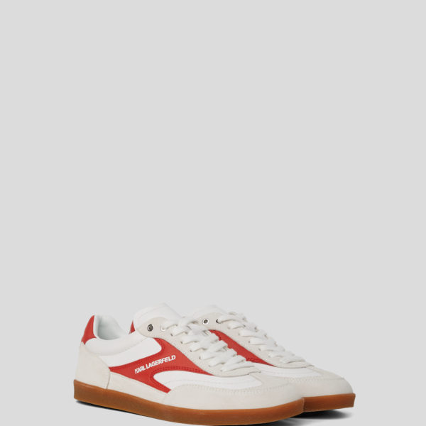 Karl Lagerfeld, Baskets À Lacets Kandidate Lo, Femme, Rouge/Blanc, Taille: L41