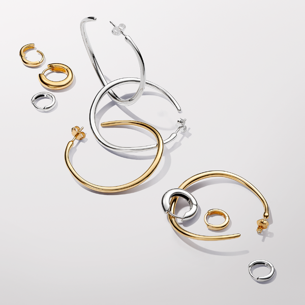Boucles d’Oreilles Créoles Rondes – Pandora