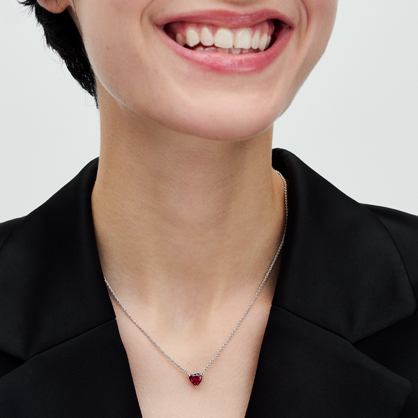 Collier Pendant Halo Cœur Scintillant – Pandora