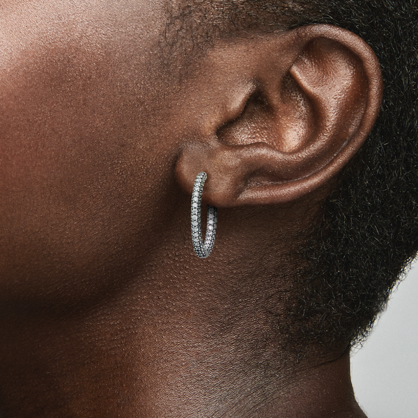 Créoles Simple Rang Pavées Pandora Timeless – Pandora