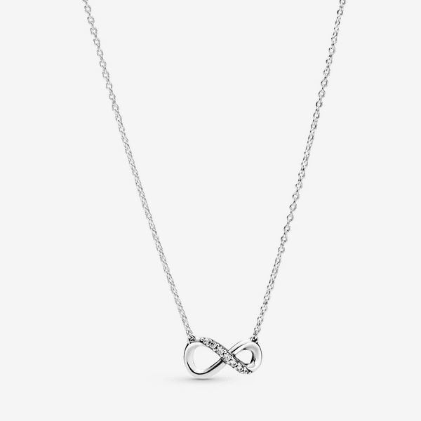 Parure Collier et Clous d’Oreilles Infini Scintillant – Pandora