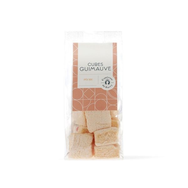 Cube de guimauve à la pêche 80g-Comtesse du Barry