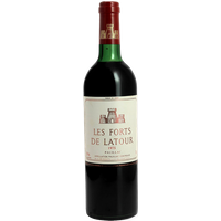 Les Forts de Latour 2nd vin du Château Latour 1975 BL 73 CL – rouge par 1 –