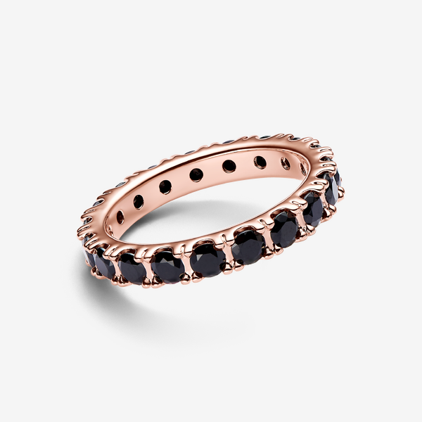 Bague Éternité Rang Scintillant Noir – Pandora
