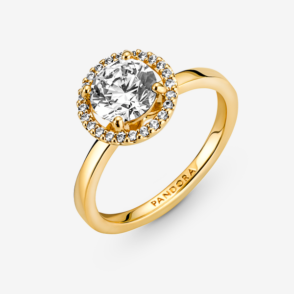 Bague Halo Rond Scintillant – Pandora