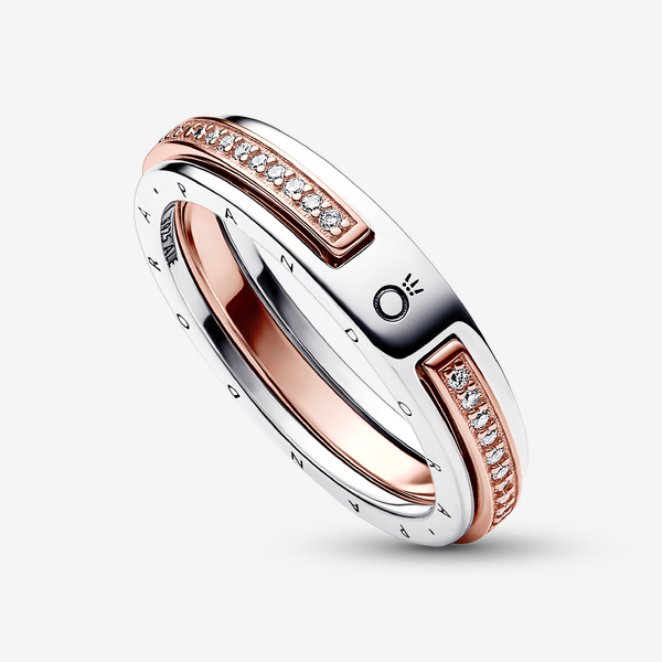Bague Signature et Pavé Bimatière Pandora Signature – Pandora
