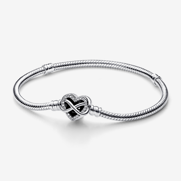 Bracelet Composé Cœur Infini Ajouré Bicolore – Pandora