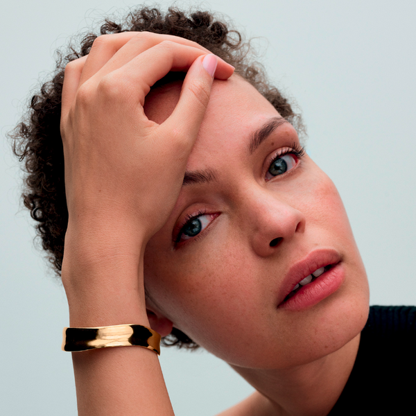 Bracelet Jonc Ouvert Large de Forme Organique – Pandora