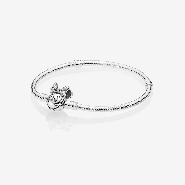 Bracelet Maille Serpent Fermoir Disney Pandora Moments Pavé Minnie – Pandora