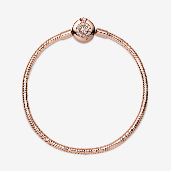 Bracelet Maille Serpent O Couronné Scintillant Pandora Moments – Pandora