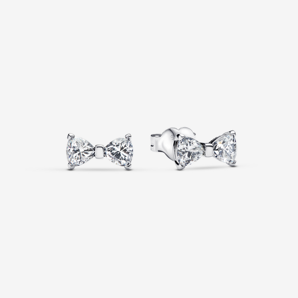 Parure Collier & Clous d’Oreilles Nœud Scintillant – Pandora