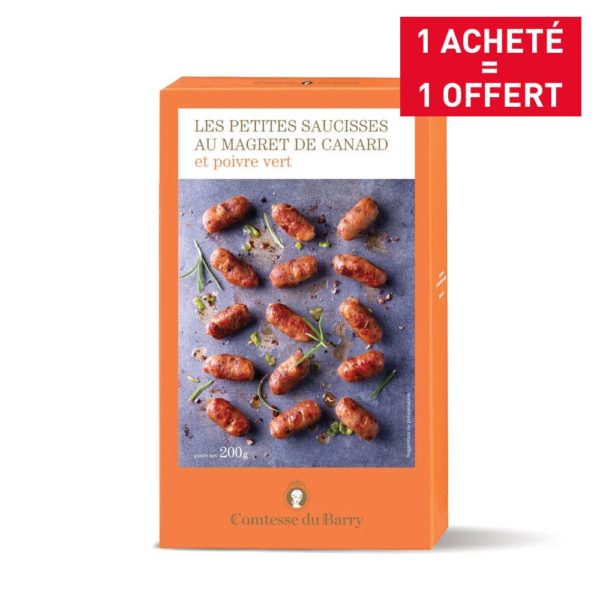 Petites saucisses au magret de canard et poivre vert-Comtesse du Barry