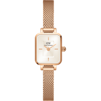 Daniel Wellington DW Montre 15.4×18.2mm MIC Quadro Mini Melrose Champagne Rose Gold