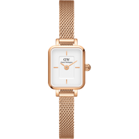 Daniel Wellington DW Montre 15.4×18.2mm MIC Quadro Mini Melrose Rose Gold