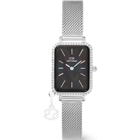 Daniel Wellington DW Montre 20x26mm Quadro Crystal Zodiac Sterling Silver