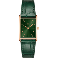 Daniel Wellington DW Montre 22×32 Bound Crocodile Emerald Sunray Rose Gold