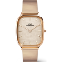 Daniel Wellington DW Montre 32×36,3mm Marlon Wire Linen Rose Gold