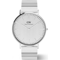 Daniel Wellington DW Montre 40mm Classic Piano Link Silver Unitone