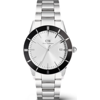 Daniel Wellington DW Montre 40mm Iconic Paradigma Link Black Bezel Silver
