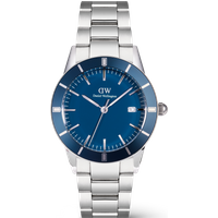 Daniel Wellington DW Montre 40mm Iconic Paradigma Link Blue Enamel Silver
