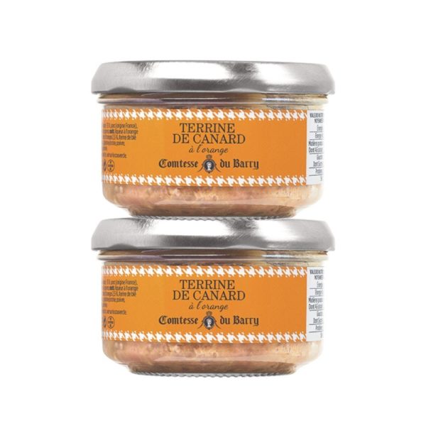 Lot de 2 terrines de canard à l’orange 140g-Comtesse du Barry