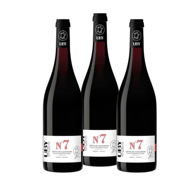 Lot de 3 bouteilles de UBY N°7 75cl-Comtesse du Barry