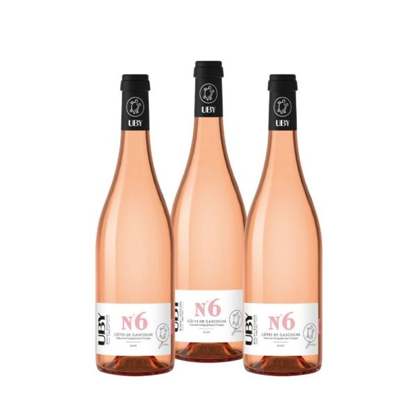 Lot de 3 bouteilles de UBY N°6 75cl-Comtesse du Barry