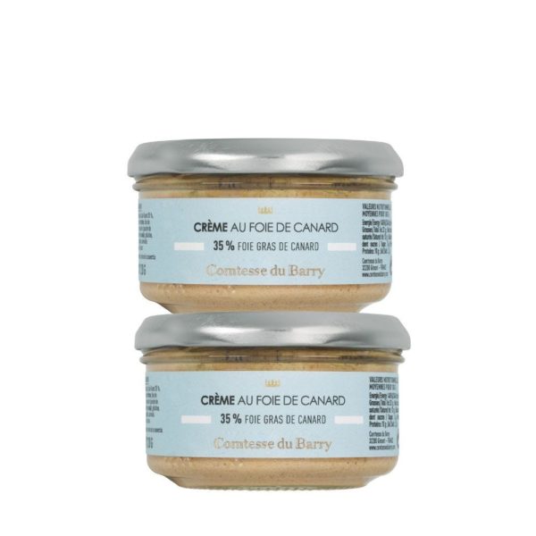 Lot de 2 crèmes au foie de canard 120g-Comtesse du Barry