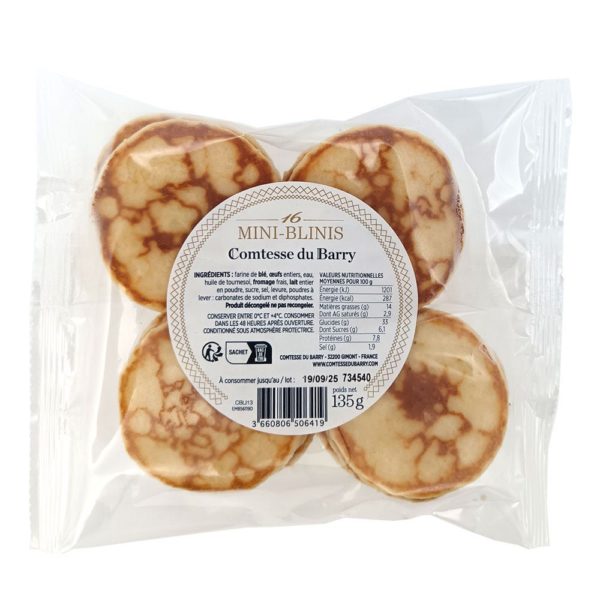 Mini blinis-Comtesse du Barry