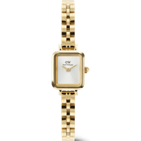 Daniel Wellington DW Montre 15.4X18.2mm Quadro Mini Arch 3-link White Sunray Gold