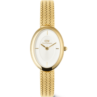 Daniel Wellington DW Montre 20x26mm Juliette Braided Mesh White Sunray Gold