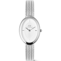 Daniel Wellington DW Montre 20x26mm Juliette Braided Mesh White Sunray Silver