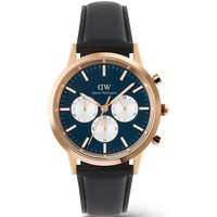 Daniel Wellington DW Montre 42mm Iconic Chronograph Sheffield Arctic Panda Rose Gold