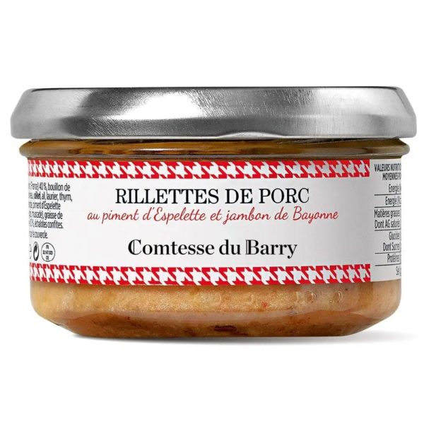 Rillettes de porc au piment d’Espelette et jambon de Bayonne-Comtesse du Barry