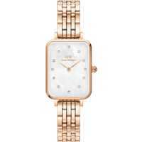 Daniel Wellington DW Montre 20x26mm Quadro Lumine 5-Link Melrose MoP Rose Gold