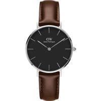 Daniel Wellington DW Montre 32mm MIC Petite Bristol Black Silver