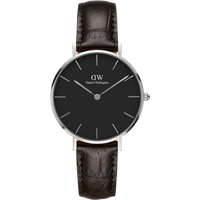 Daniel Wellington DW Montre 28mm MIC Petite York Black Silver
