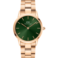 Daniel Wellington DW Montre 36mm MIC Iconic Link Emerald Rose Gold