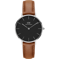Daniel Wellington DW Montre 28mm MIC Petite Durham Black Silver