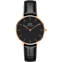 Daniel Wellington DW Montre 28mm Petite Reading Black Rose Gold