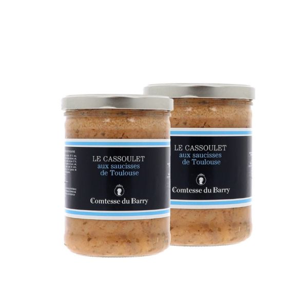 Lot de 2 Cassoulets aux saucisses de Toulouse-Comtesse du Barry