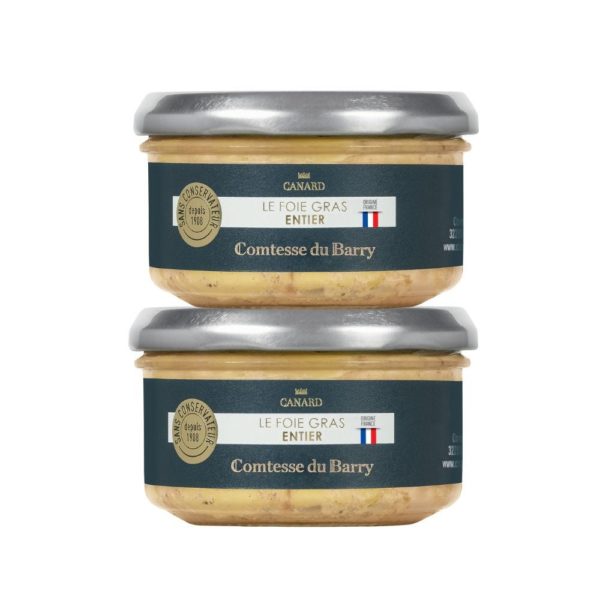 Lot de 2 foies gras de canard entier du Sud-Ouest 140g-Comtesse du Barry