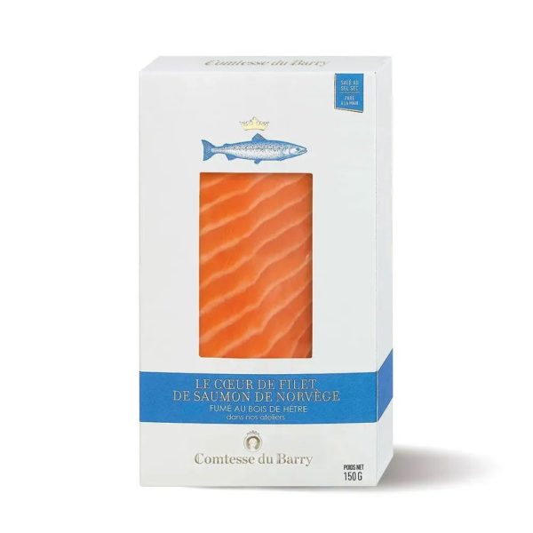 Cœur de filet de saumon de Norvège fumé au bois de Hêtre 150g-Comtesse du Barry