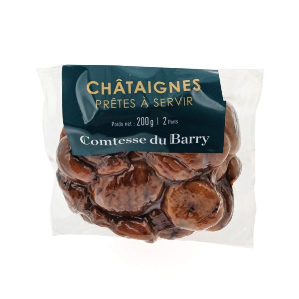 Châtaignes pelées cuites sous-vide 200g-Comtesse du Barry