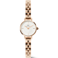 Daniel Wellington DW Montre 19mm Petite Mini Arch 3-link White Rose Gold