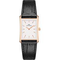 Daniel Wellington DW Montre 22×32 Bound Black Crocodile Rose Gold