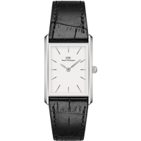 Daniel Wellington DW Montre 24x35mm Bound Black Crocodile Silver