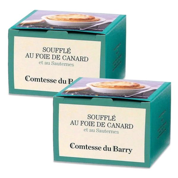 Lot de 2 soufflés au foie de canard et au Sauternes 75g-Comtesse du Barry