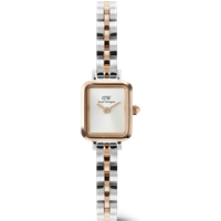 Daniel Wellington DW Montre 15.4×18.2mm Quadro Mini Arch 3-Link Two Tone Rose Gold